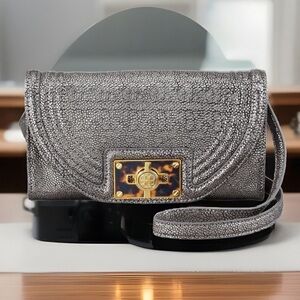 Tory Burch Tortoise clutch crossbody leather bag